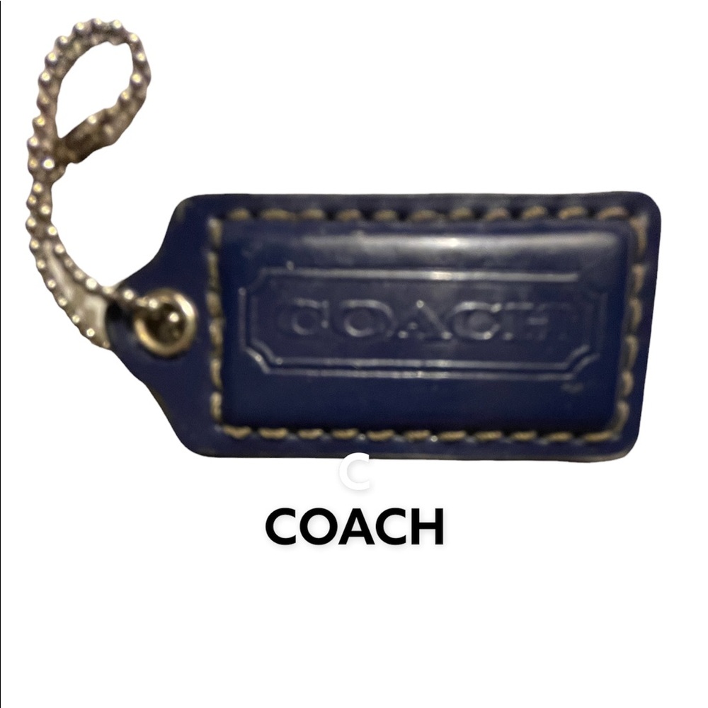 COACH Name Hanging Fab-Navy Blue
